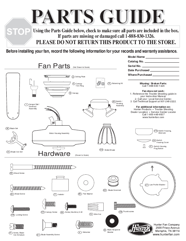 Hampton Bay Ceiling Fan Installation Manual