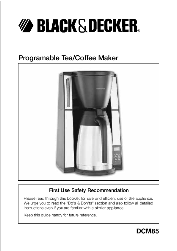 Black And Decker Coffee Maker. Black amp; Decker Programable