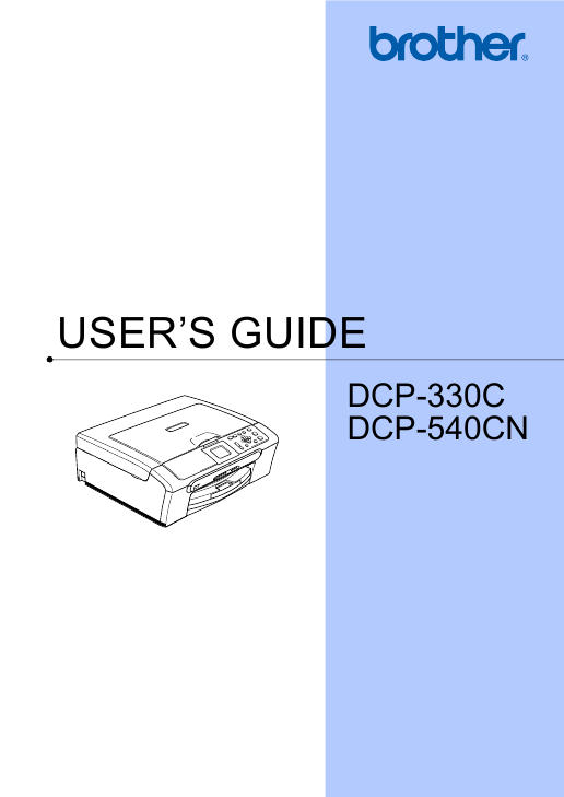 download manual for brother dcp 330c