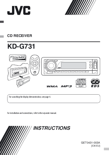 jvc car radio manual