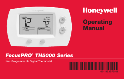oners manual for honeywell thermostat