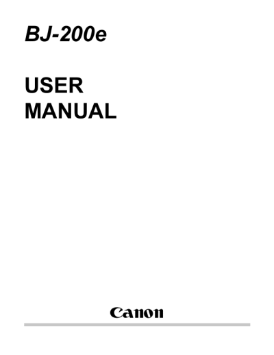 free canon printer manual download