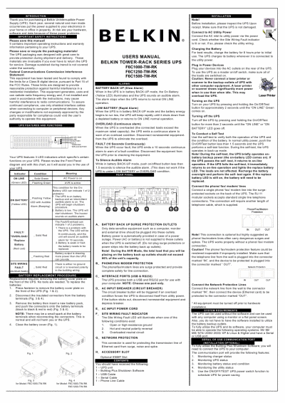 Belkin Kitchen on Belkin Components User Manual Power Supply F6c1000 Tw Rk F6c1250 Tw Rk