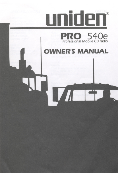 cb raio owners manual
