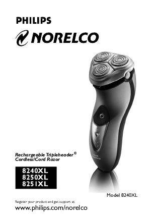 for Philips Norelco 8240XL