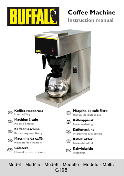 coffee machine manual