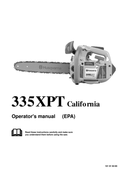 Husqvarna Chainsaw Logo. Husqvarna Chain Saw Operator#39;s