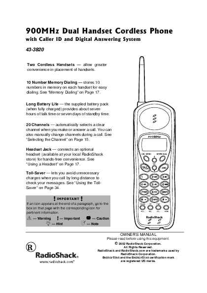 Инструкция К Радиотелефону 900Mhz Cordless Phone