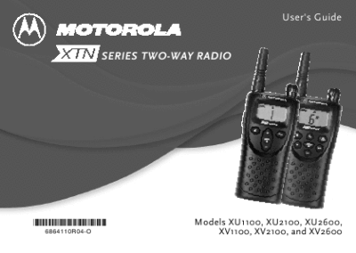 motorola two-way radio manual
