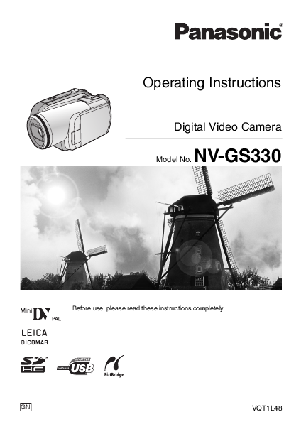panasonic digital camcorder manuals