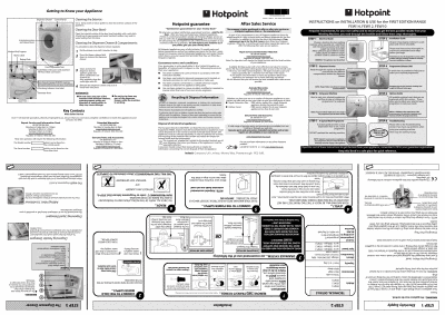 Hotpoint Dishwasher on Hotpoint First Edition Range Instructions On Installation And Use