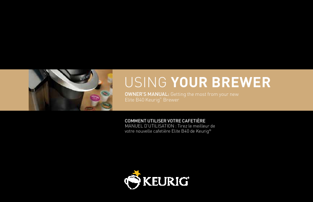 Keurig Platinum Single-Cup Brewer Quick Start Guide | ManualsOnline ...