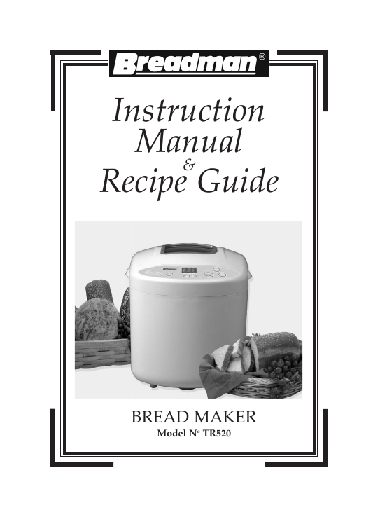 toasmaster bread machine manual