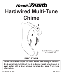 Heath Zenith Wired Door Chime Dw-57 Manual