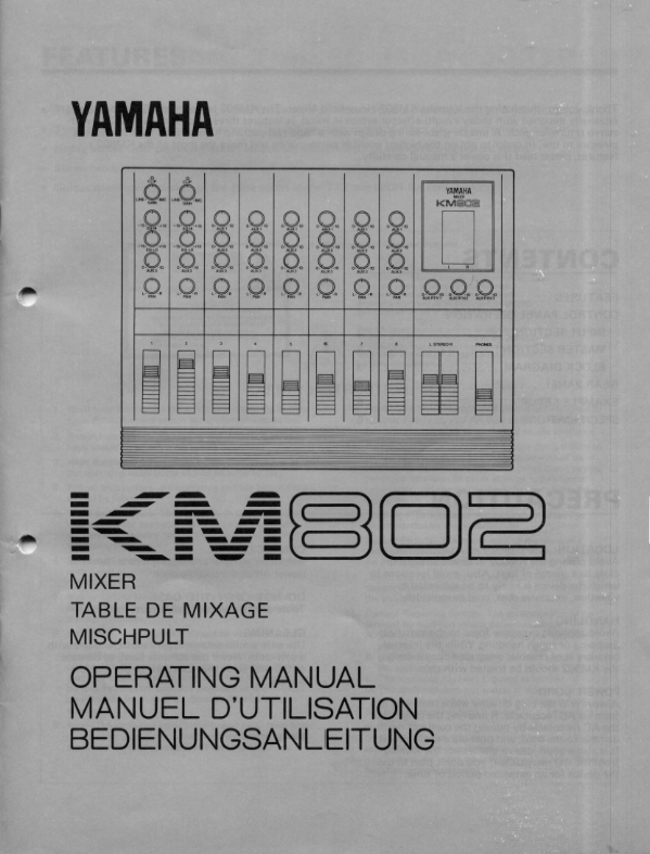 yamaha mixer manual