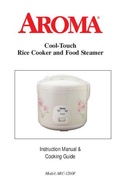 manual aroma rice cooker