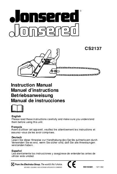 Jonsered 520 sp parts manual