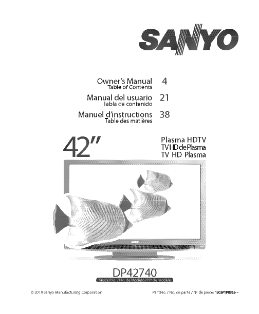 sanyo television manual