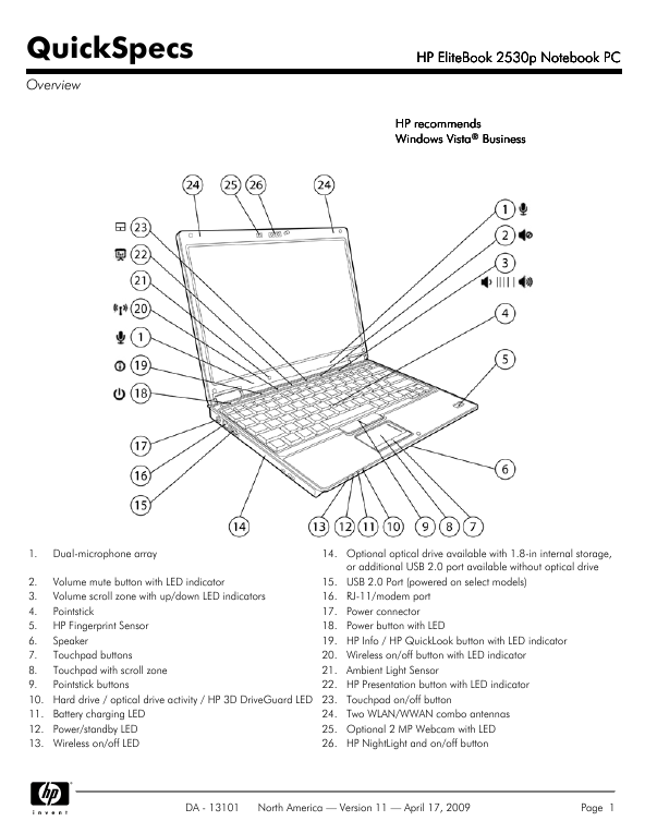HP Laptop User Guide Manual....
