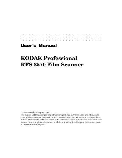 kodak user manual