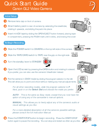 canon gl2 manual