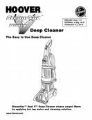 hoover f5899-900 steam vac ls3500 instruction manual