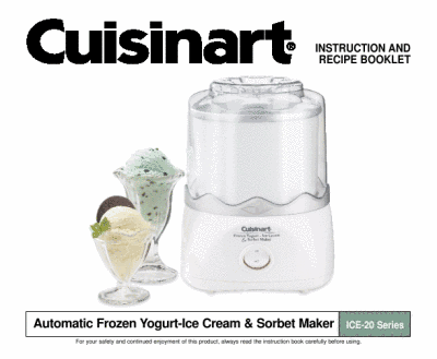 cuisinart frozen yogurt ice cream maker ice-20
