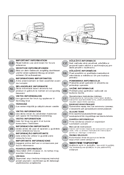 mcculloch chainsaw owners manual