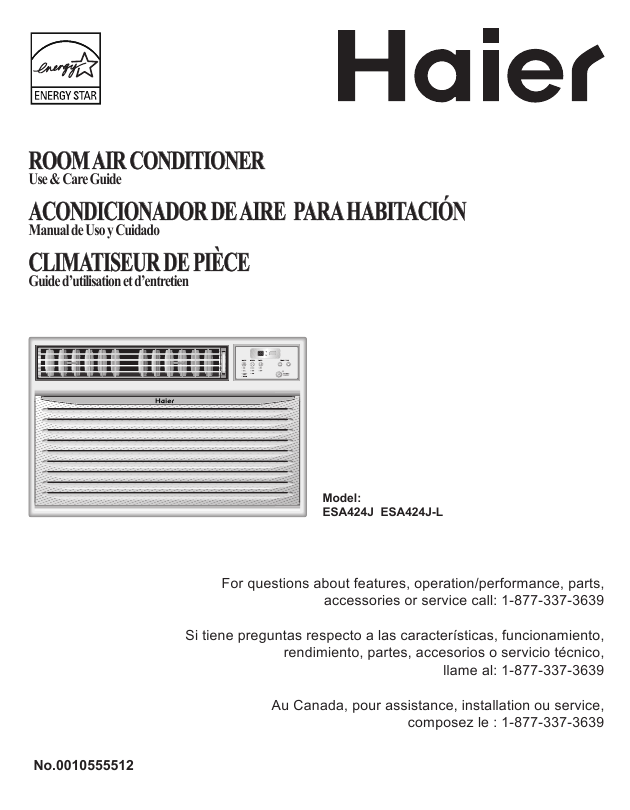 Haier Room Air Conditioner Service Manual