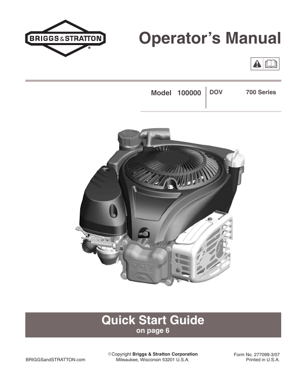 Briggs and stratton lawn mower engine manual