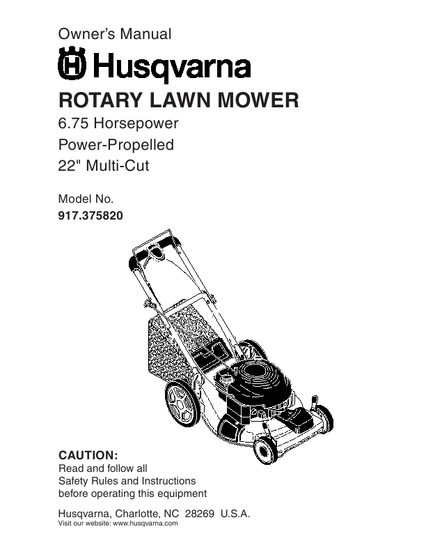 husqvarna lawn mowers