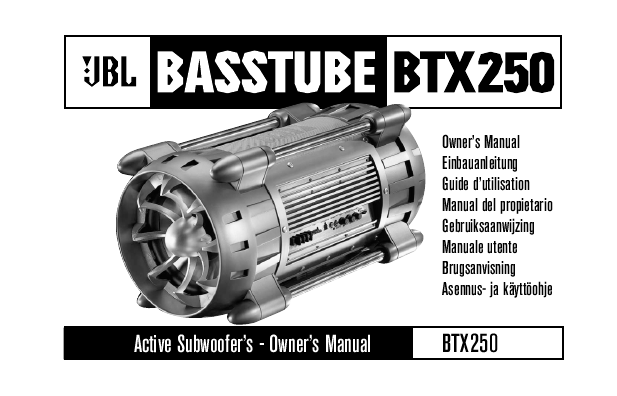 for JBL BASSTUBE BTX250
