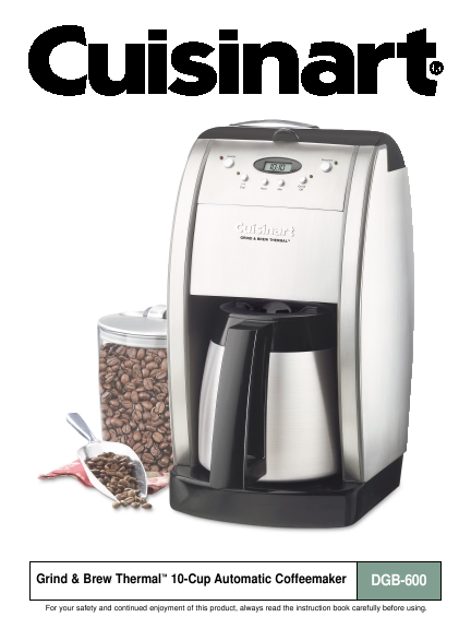 Cuisinart Maker maker Coffee directions  coffee Directions