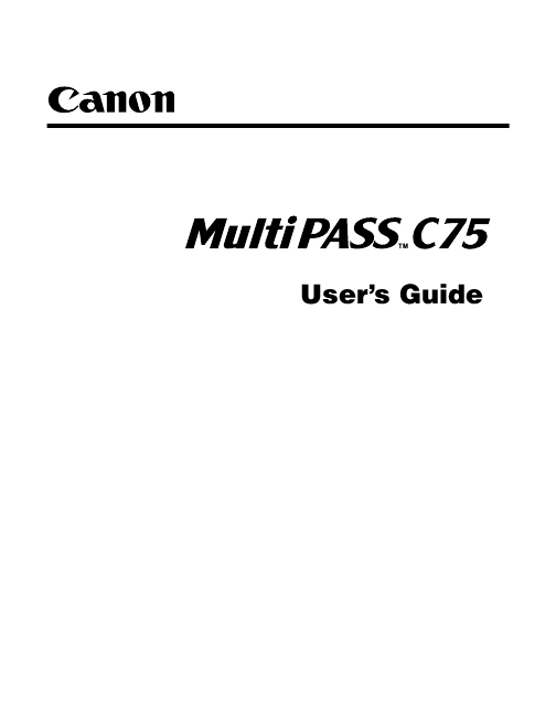 canon printer owners manual