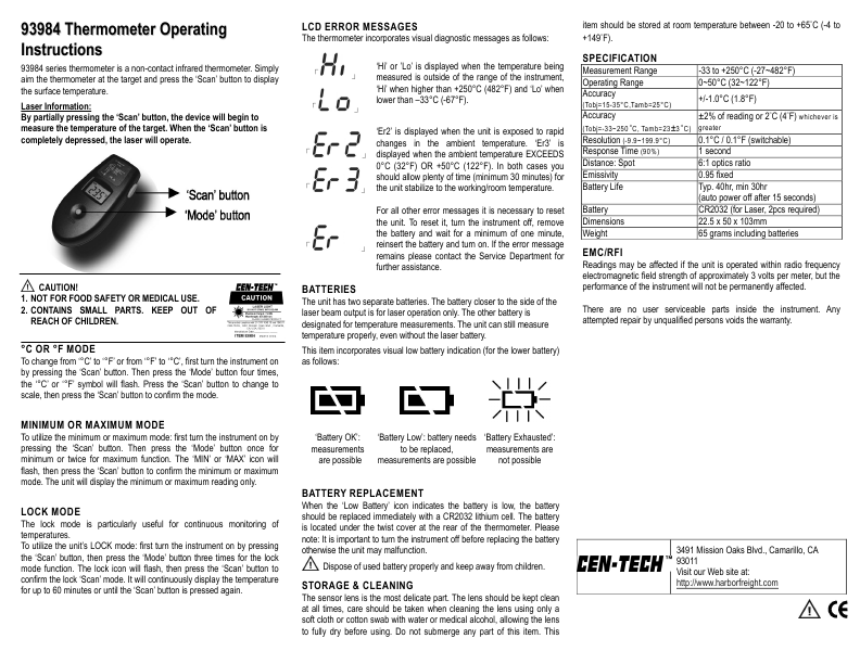 Mobi thermometer instructions 70119