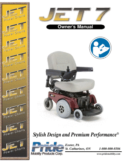 Power Chair on Pride Mobility Power Chair Owner S Manual Jet 7   Manualsonline Com